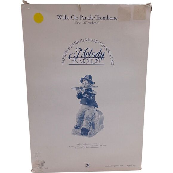 Melody in Motion Willie on Parade Trombone Figurine – Plays “76 Trombones” NOS - Picture 5 of 5